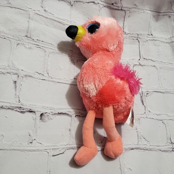 Ty Beanie Boos 6-inch GILDA Pink Flamingo Plush Stuffed Animal Toy Year 2017 - Picture 5 of 11